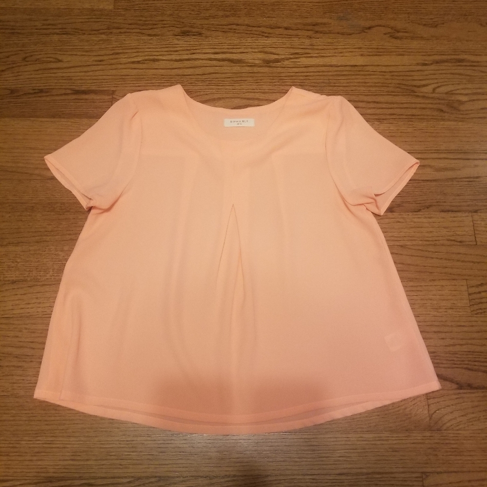 apricot peach Top/ shirt